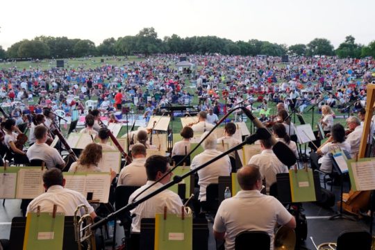 memorial day performance of the DSO at Flag Pole Hill