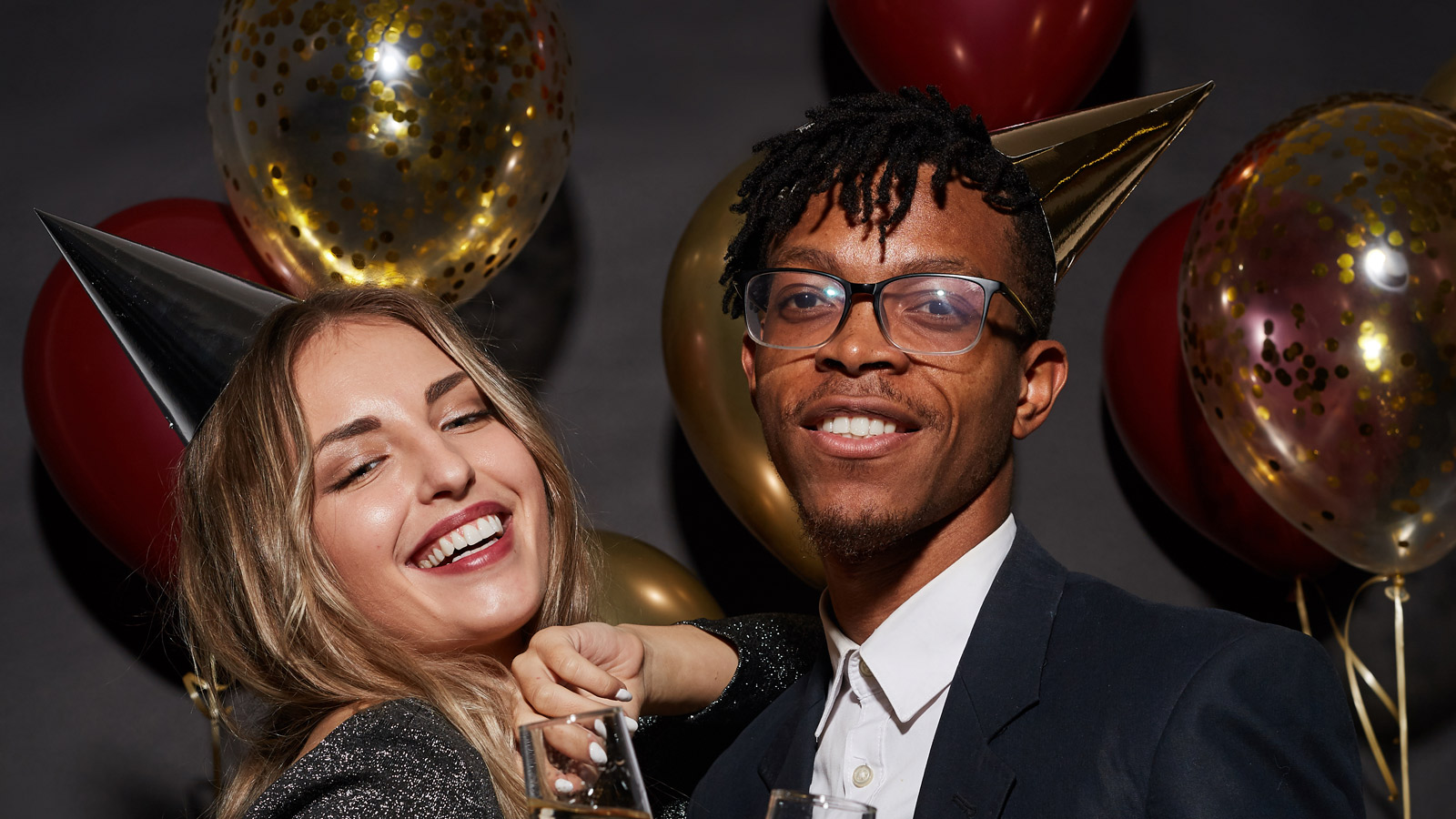 Couple celebrating New Year’s Eve at the Dallas Symphony Concert