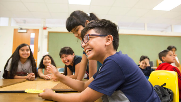 Five children laughing