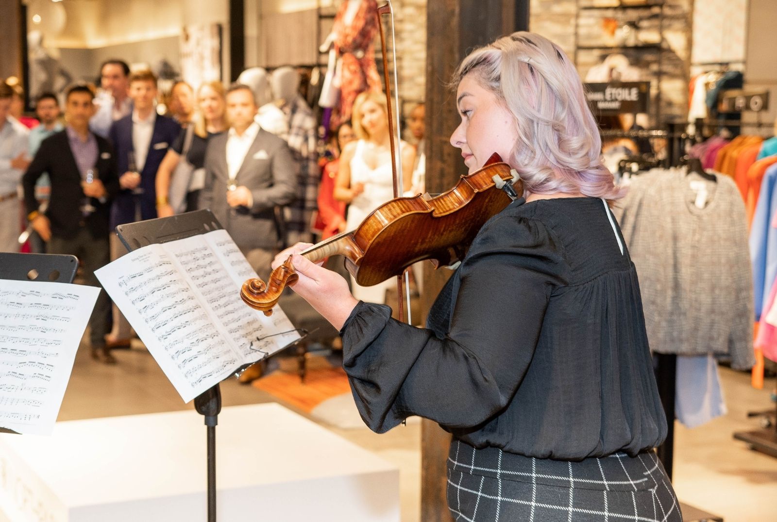 DSO musician at YP kick-off party